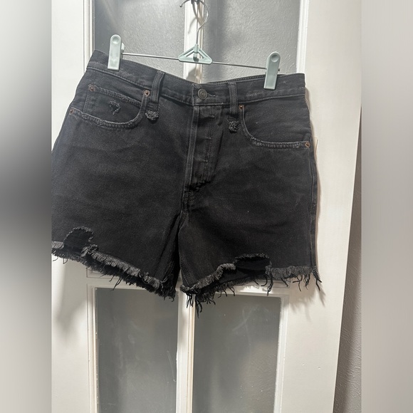 NWT Free People Washed Black Distressed Shorts. - Picture 2 of 16